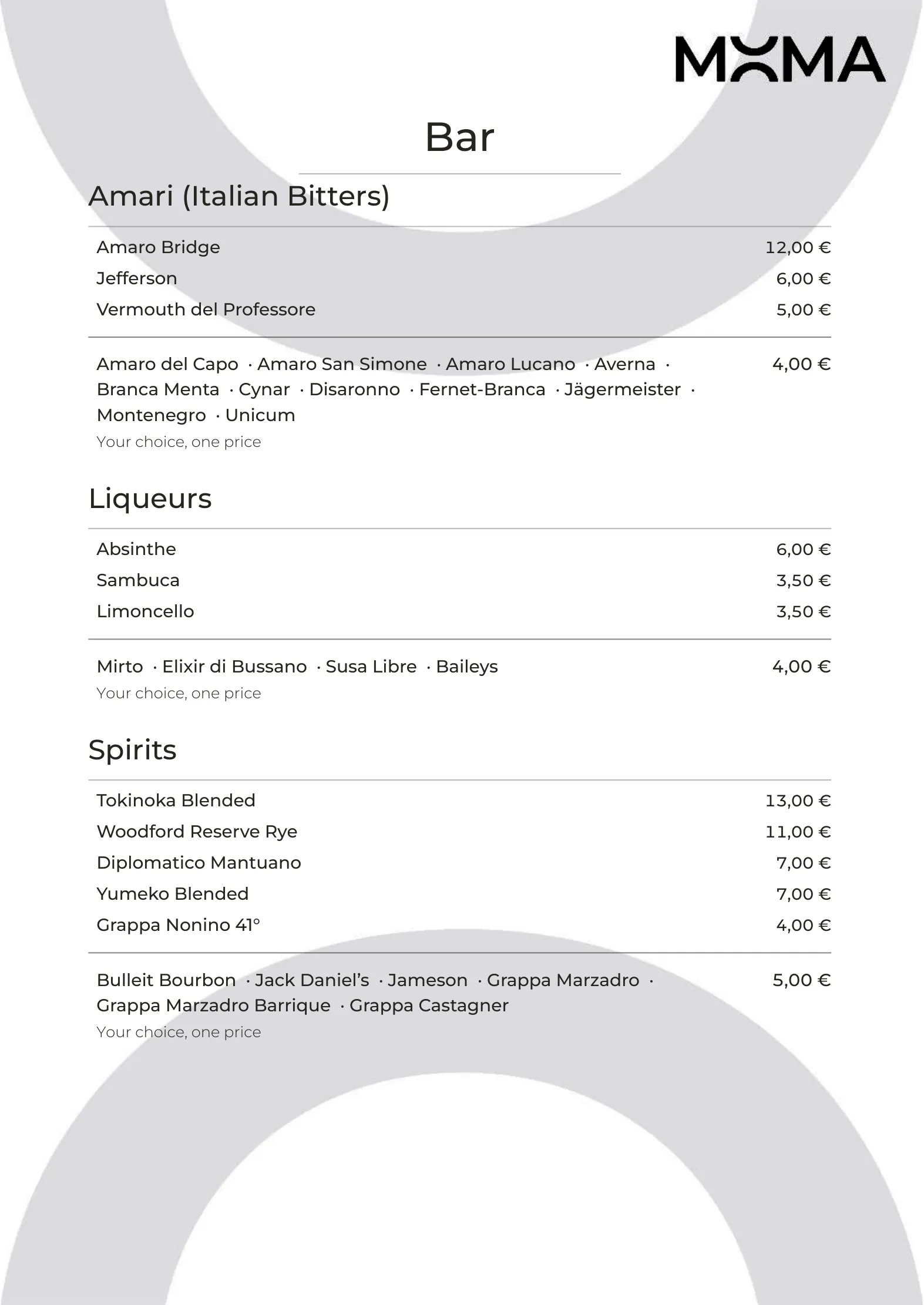 Menu – 6