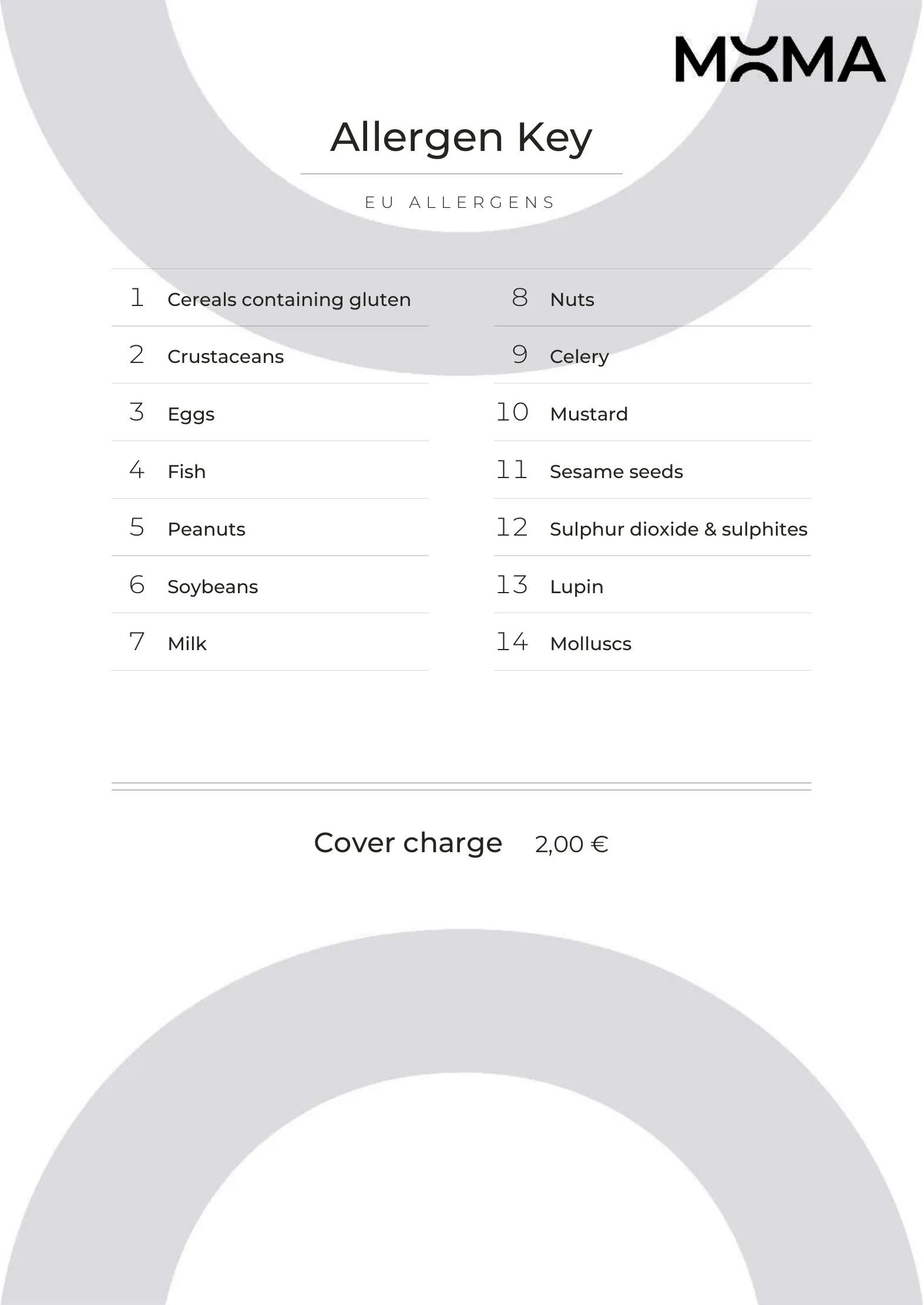Menu – 7