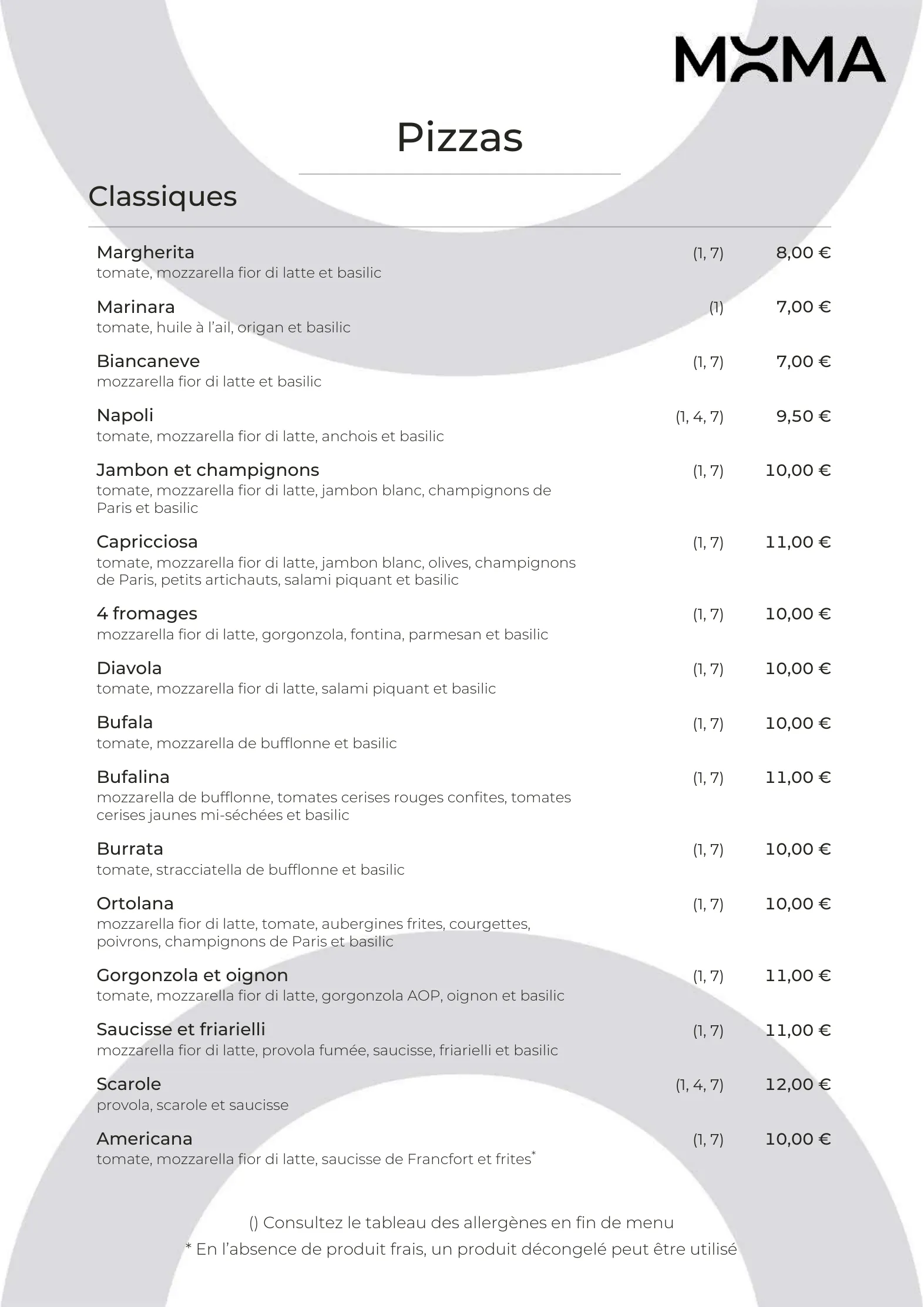 Menu – 3
