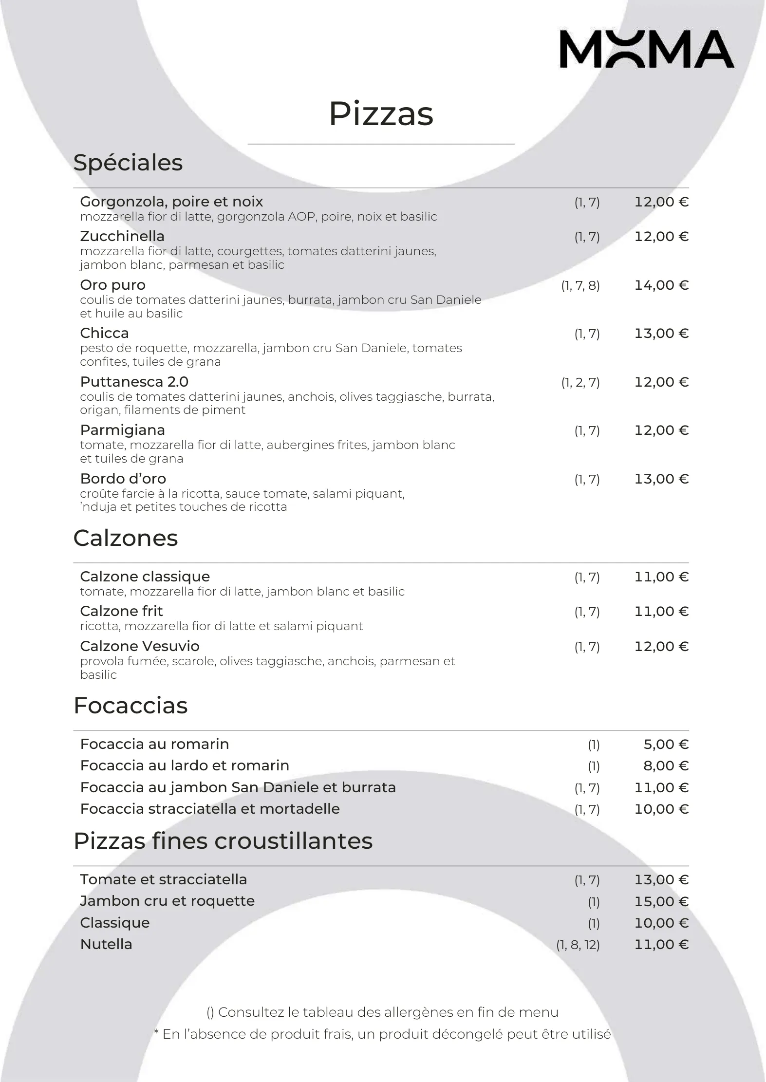Menu – 4