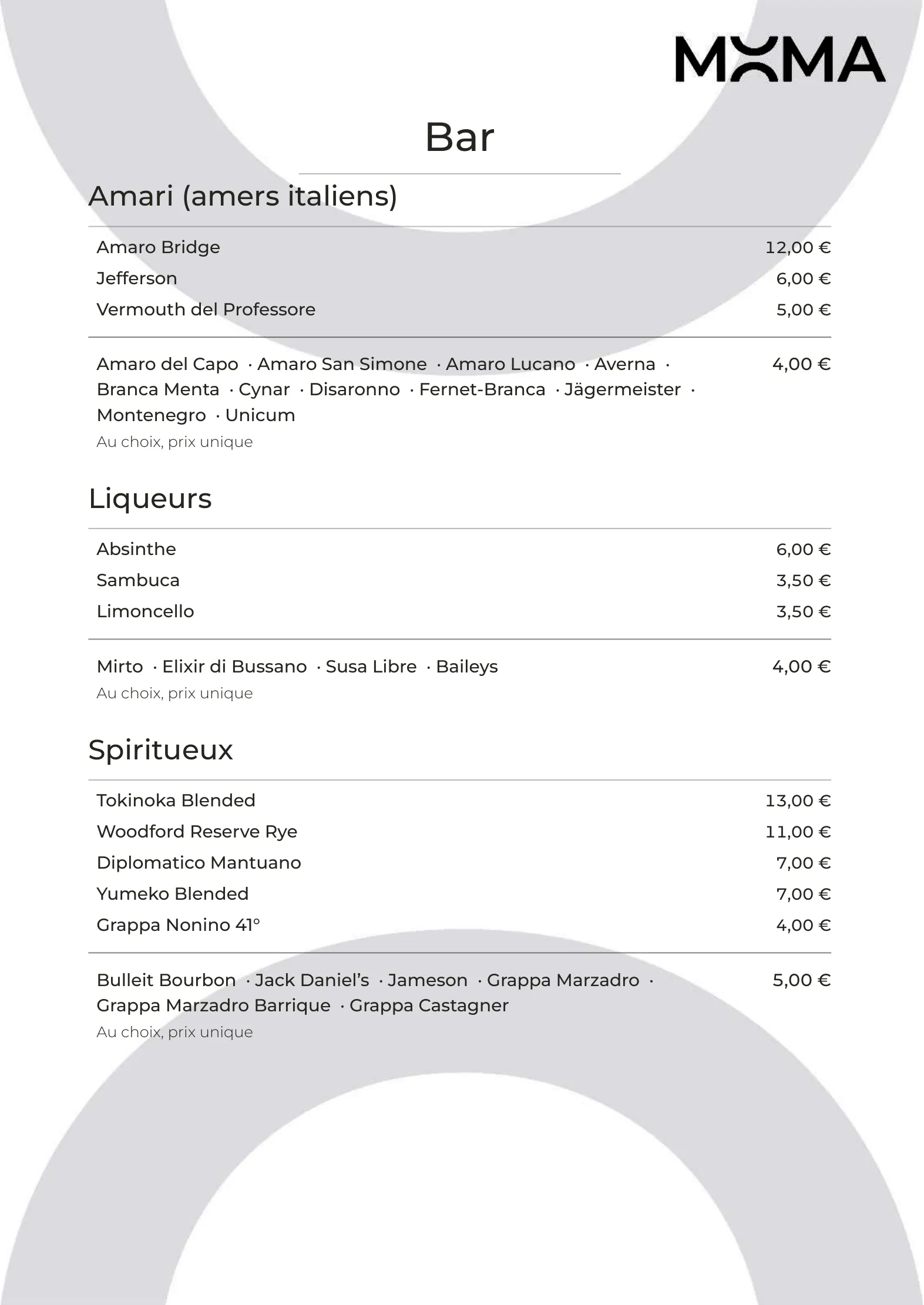 Menu – 6