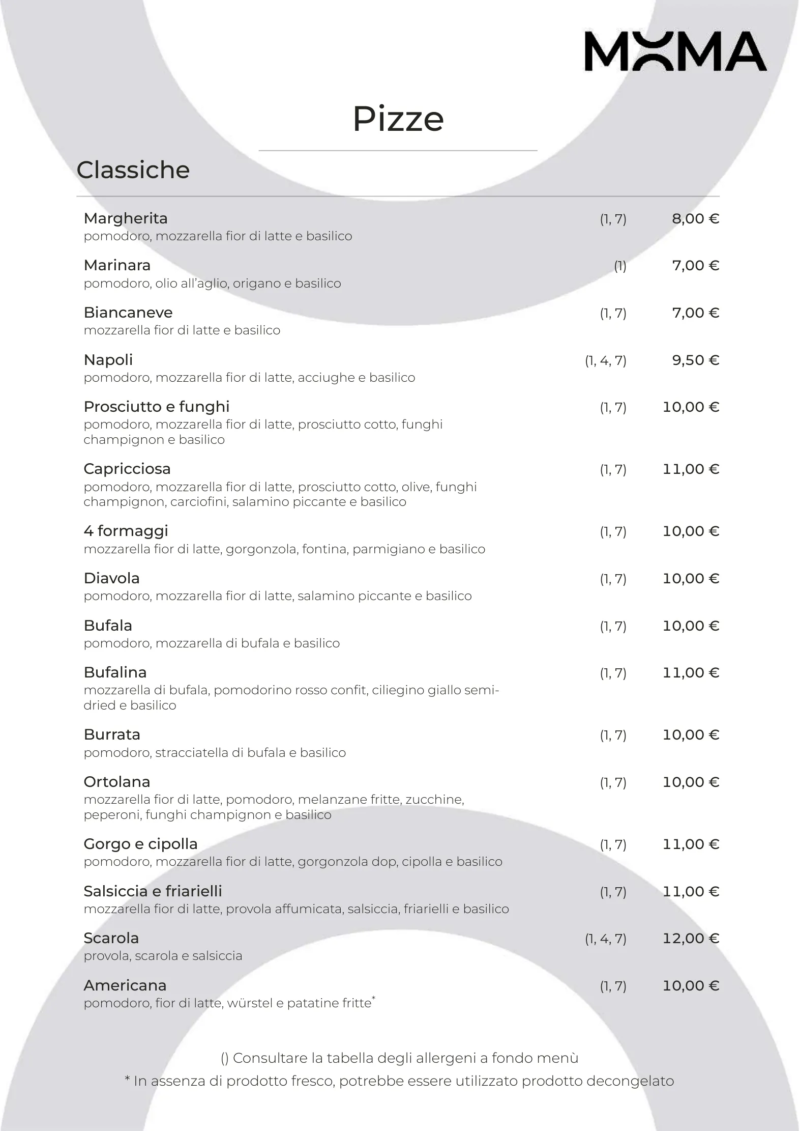 Menu – 3